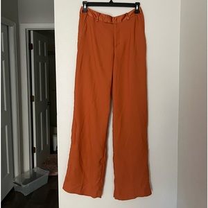 Scotch and Soda Orange Color Straight Pant
